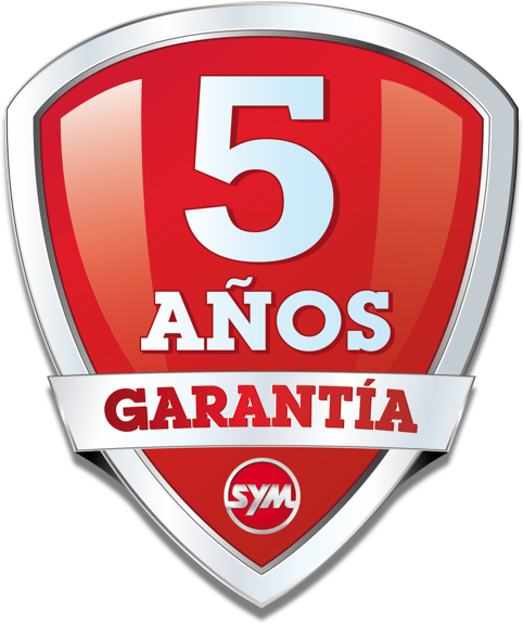 garantia 5 anos SYM mes moto